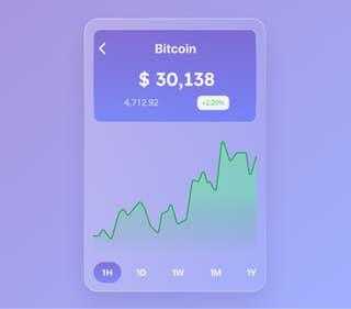 Vivido Ripartanza dashboard della piattaforma di crypto trading con dati in tempo reale